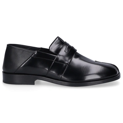Maison Margiela Tabi Loafers In Black Leather