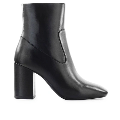 Michael Kors Marcella High Heels Ankle Boots In Black Leather