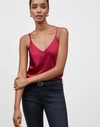 Lafayette 148 Plus-size Luxe Charmeuse Eva Bias Tank In Pink