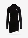 Gcds Logo Print Fitted Mini Dress In Black