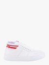 Gcds Bomber Sneakers In White Leather In White
