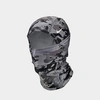 Nike Pro Hyperwarm Camo Hood In Grey/black/camo