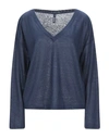 Woolrich Sweaters In Dark Blue