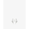 Shaun Leane Serpent Trace Sterling Silver Hoop Earrings In Silver
