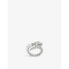 Shaun Leane Serpent Trace Sterling Silver And Diamond Wrap Ring In Silver