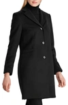 Lauren Ralph Lauren Wool Blend Reefer Coat In Black3