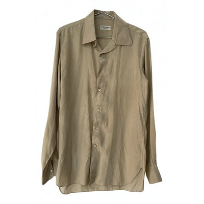 Pre-owned Saint Laurent Beige Silk Shirts