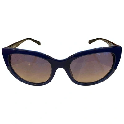 Pre-owned Moschino Blue Sunglasses