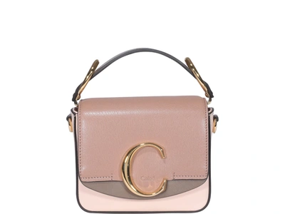 Chloé Mini Chloe C Bag In Pink