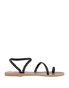 Ancient Greek Sandals Toe Strap Sandals In Lead