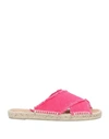 CASTAÃ±ER CASTAÑER WOMAN ESPADRILLES FUCHSIA SIZE 8.5 TEXTILE FIBERS,11789902XL 13