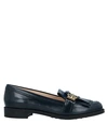 TOD'S TOD'S WOMAN LOAFERS BLUE SIZE 7.5 SOFT LEATHER,11888233HA 7