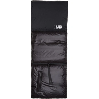 Mm6 Maison Margiela Black The North Face Edition Down Scarf In 900 Black