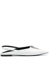 STELLA MCCARTNEY SLINGBACK POINTED MILES WITH ZIP DETAIL