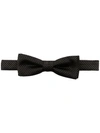 HUGO BOSS CHECKED SILK BOW TIE