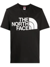 The North Face T-shirt In Cotone Con Logo Sul Petto In Black