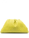 Bottega Veneta Green Intrecciato 'the Pouch' Clutch In Green