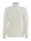 DRUMOHR EXTRAFINE MERINO WOOL TURTLENECK IN BEIGE