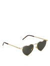 Saint Laurent Sl 301 Loulou Sunglasses In Gold