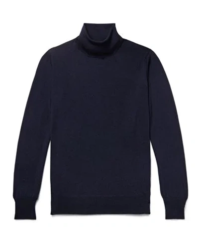 William Lockie Slim-fit Cashmere Rollneck Sweater In Dark Blue
