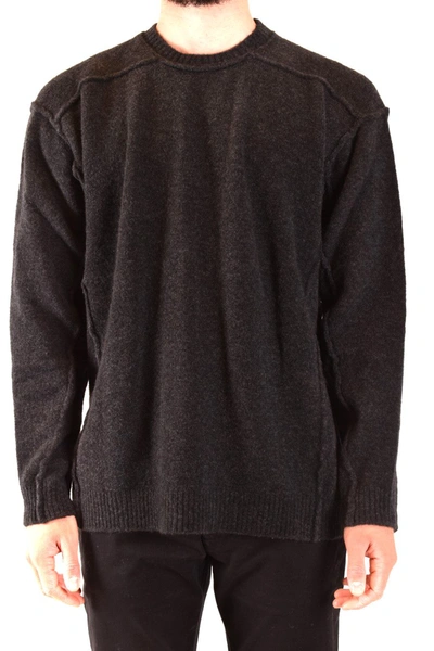 Laneus Mens Black Wool Sweater