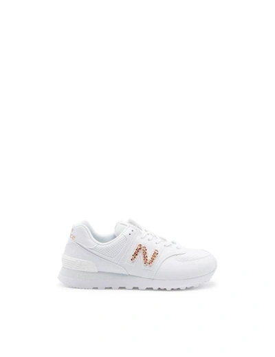 New Balance Women's 574 Chain Casual Sneakers From Finish Line In White