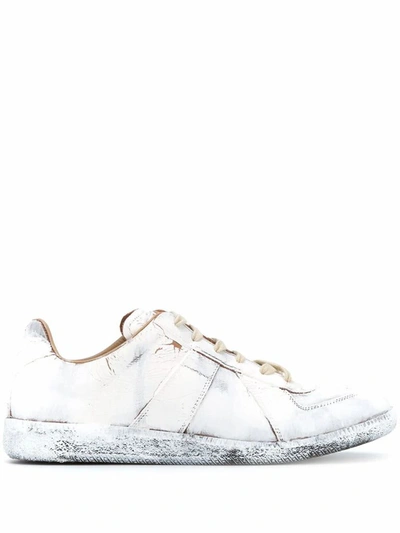 Maison Margiela Painted Sneakers In White