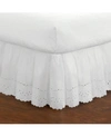 FRESH IDEAS RUFFLED EYELET KING BED SKIRT BEDDING