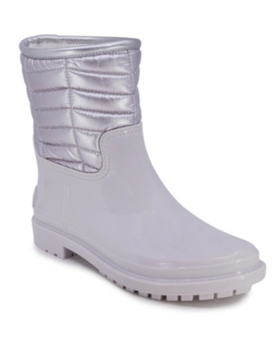 Nautica Winter Faux Shearling Lined Boot In Gray