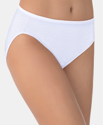 Vanity Fair Illumination Hi-cut Brief Underwear 13108, Also Available In Extended Sizes In White