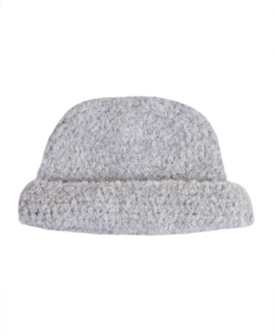 Simply Natural Boucle Peruvian Hat In Silver