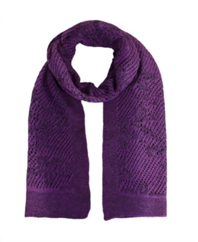 Simply Natural Women's Alpaca-wool Shani Scarf In Violet