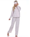 White Mark 3-piece Cozy Pajama Set In Pink