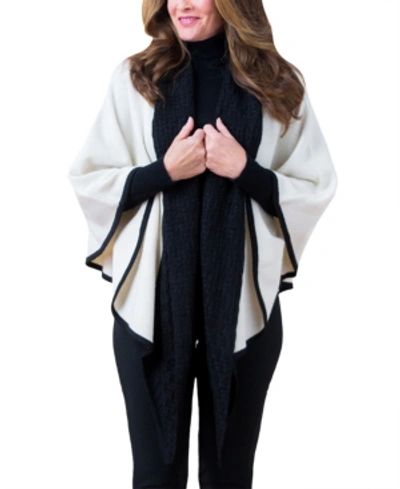 Simply Natural Alpaca Cape Doris In White