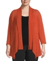 KASPER PLUS SIZE FLYAWAY CARDIGAN