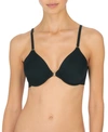 Natori Zone Front Close Full Fit Convertible Underwire Bra In Black