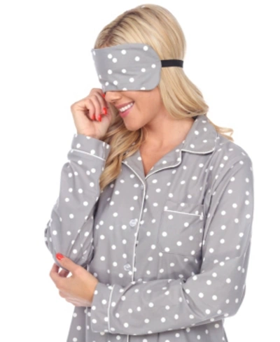 White Mark Women's Pajama Set, 3 Piece In Gray