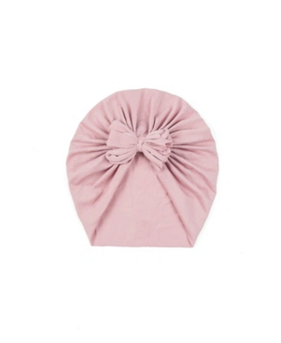 Sweet Peas Kids' Baby Girls Bow Turban In Dusty Pink