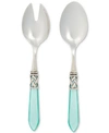 Vietri Aladdin Brilliant 2-pc. Salad Server Set In Turq/aqua