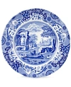 Spode Blue Italian Dinner Plate, 10.5" In Blue Italian