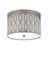 Jonathan Y Link 2-light Metal Led Flush Mount In Gold