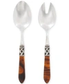 Vietri Aladdin Brilliant 2-pc. Salad Server Set In Med Brown