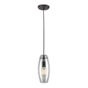 Elk Lighting Menlow Park 1-light Pendant In Oiled Bronze In Bronze