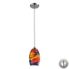 Elk Lighting Surrealist 1 Light Pendant In Polished Chrome In Chrome