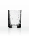 Rolf Glass School Of Fish Double Old Fashioned 14oz - Set Of 4 Glasses