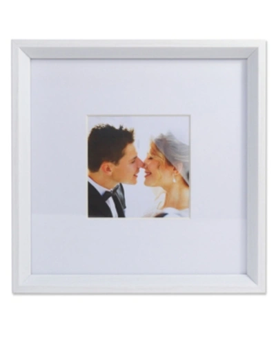 Lawrence Frames Wide Border Matted Frame In White