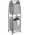 NEATFREAK 2-TIER ROLLING VERTICAL LAUNDRY SORTER WITH HAMPER TOTES & EVERFRESH ODOR CONTROL