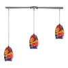 Elk Lighting Surrealist 3- Light Pendant In Polished Chrome In Chrome