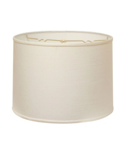 Macy's Cloth & Wire Slant Retro Drum Hardback Lampshade With Washer Fitter In White