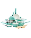 Greenpan Rio Ceramic Nonstick 16-pc. Set In Turquoise